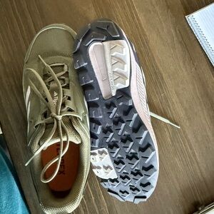 adidas Women's Olive Green Trail Shoes with Black Outsole